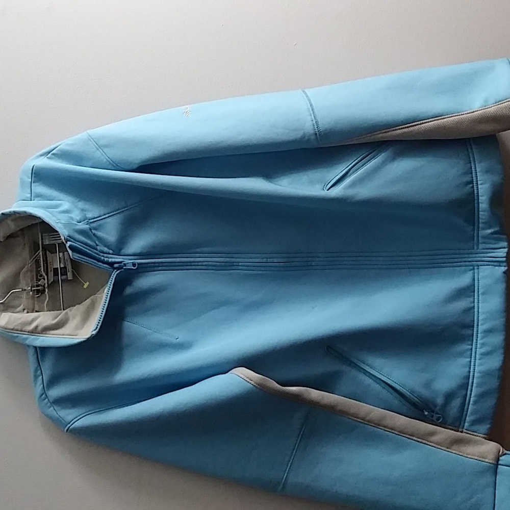 Columbia Womens XL Jacket XCO Core Blue Gray Zip Up Ladies